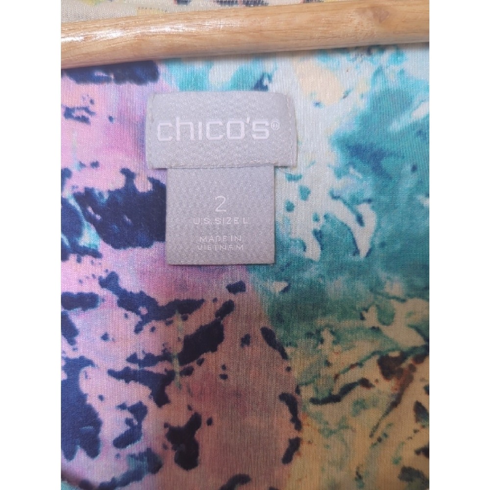 Chico's Colorful Abstract Print Sleeveless Tank Top Size L - Picture 2 of 5